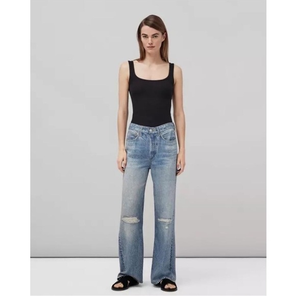 rag & bone Light Blue Flare & Wide Leg Jeans